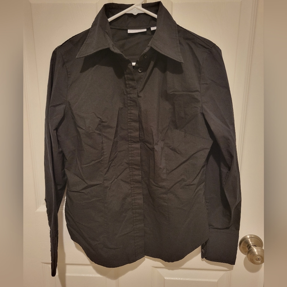 NY&C Women's Black Dress Shirt - size medium